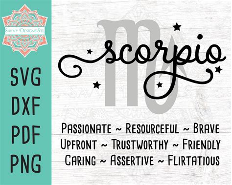 Download Scorpio Zodiac Quotes Cricut SVG
